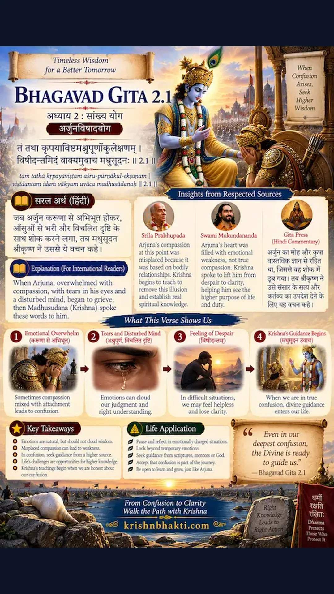 When Everything Falls Apart and You're Lost — How to Handle Life Like Arjuna? 🏹