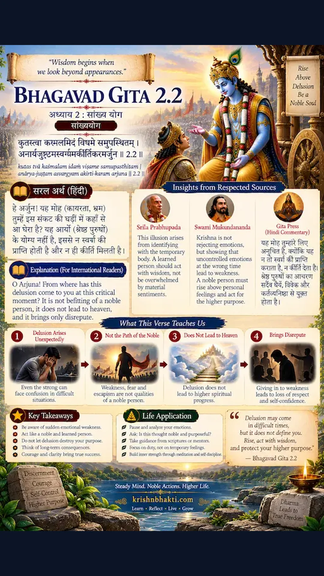 When Life Stops You in Your Tracks: Lessons from Gita 2.2 🕉️