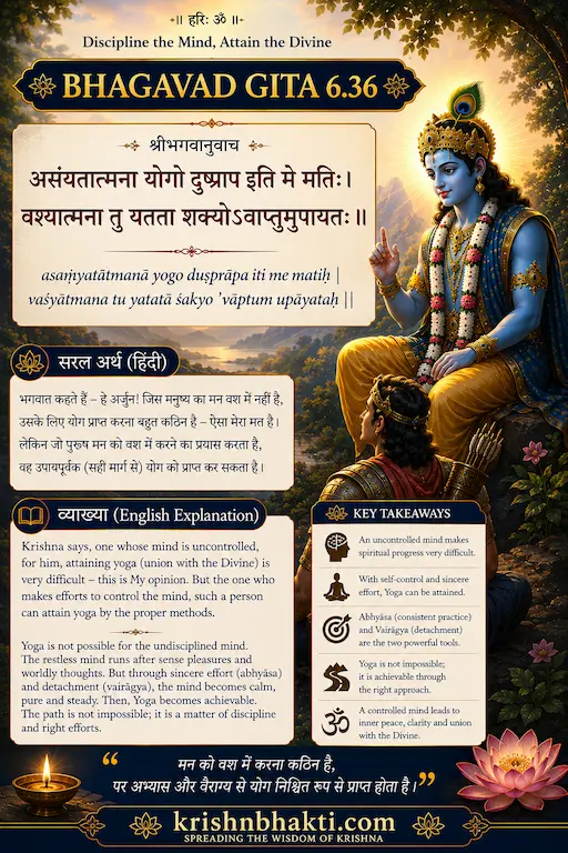 When Your Mind Won't Stop, the Gita Says Do This 🧘‍♂️