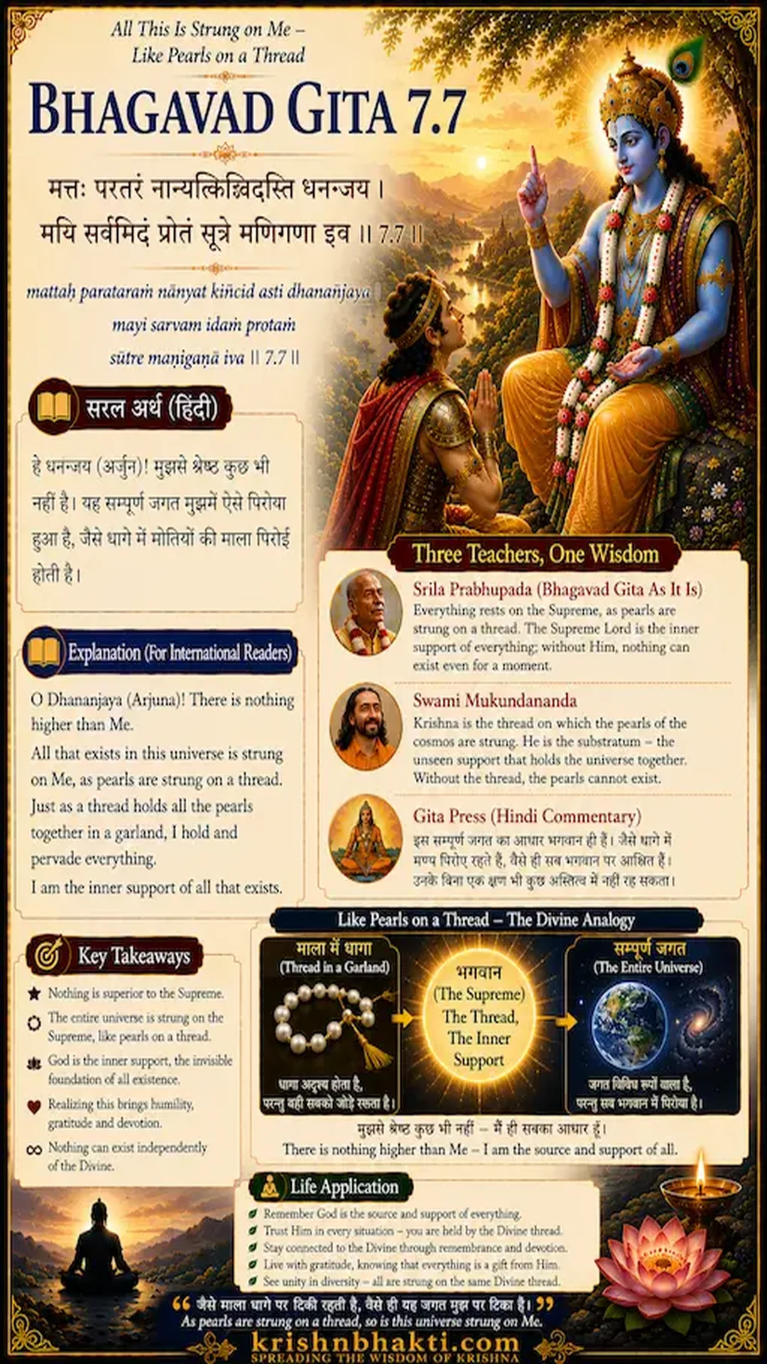 When Everything Is Krishna, Why Do We Worry? ॐ