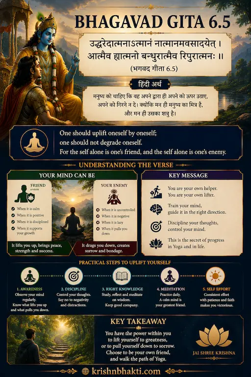 Bhagavad Gita 6.5 — Uplift Yourself Before Your Mind Destroys You